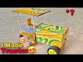 How To Make A Tractor With Slice Corrugatedsheet RC Tractor From Cardboard At Homemade Awesome Idea