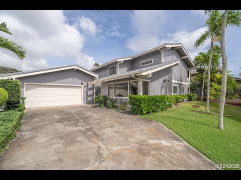 $6395.00 4bd/3ba Single Family Home in Marina West Neighborhood in Hawaii Kai property video