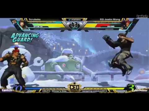 CEO 2014 TOP16 UMVC3- Scrubeks Vs EG Justin Wong HD