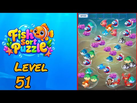 Fish Sort Puzzle Level 51 Walkthrough thumbnail