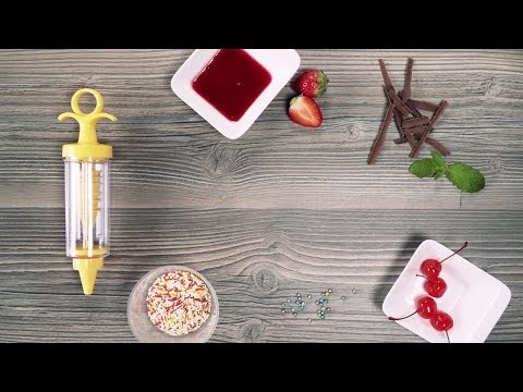 Zdobička pístová DELÍCIA, 8 trysek v zásobníku