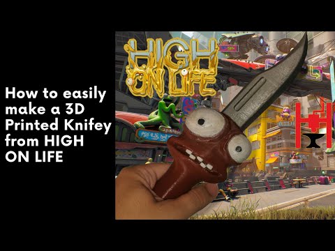 3D file Knifey HIGH ON LIFE knife 🔪・3D print model to download