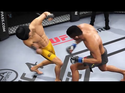 EA SPORTS UFC4 | Bruce Lee vs Gilbert Burns Bloody Knockouts