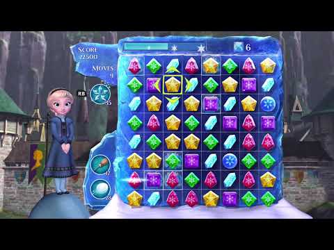 Frozen Free Fall: Snowball Fight Level 32 Walkthrough - No Power Ups