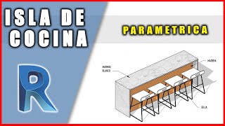 Familia de Isla de Cocina PARAMETRICA en REVIT