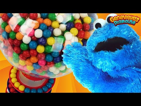 Learn Colors with Cookie Monster and Gumballs!