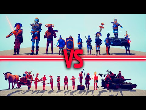 MEGA ANCIENT TEAM vs MEGA LEGACY TEAM | Totally Accurate Battle Simulator