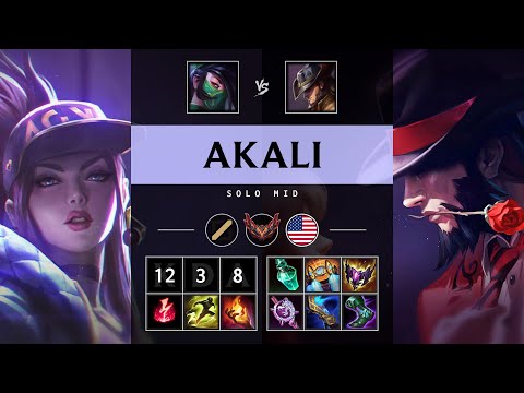 Akali Mid vs Twisted Fate - NA Grandmaster Patch 25.11