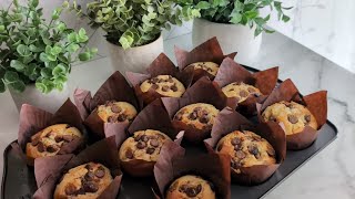 The Best Chocolate Chip MUFFIN Recipe Soft And Fluffy