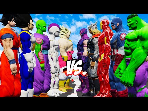 Avengers vs Dragon Ball: Which Superheroes Reign Supreme - EPIC SUPERHEROES WAR