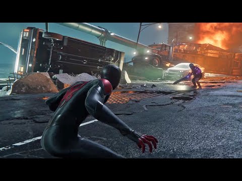 Spider-Man: Miles Morales PS5 - Combat Gameplay Showcase & Comparison with Spider-Man PS4