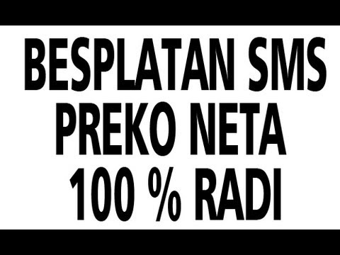 KAKO POSLATI SMS PREKO INTERNETA BESPLATNO