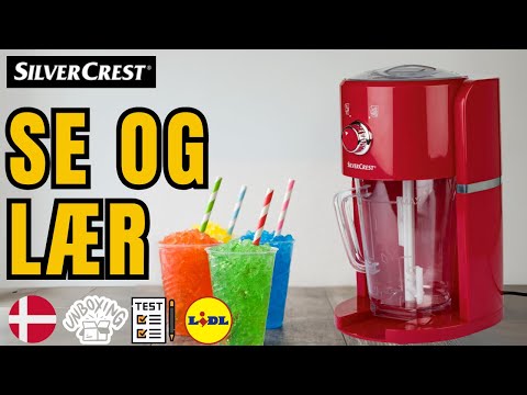 SLUSHY MAKER SilverCrest SSM 30 A1 DANSK DANISH DANMARK LIDL