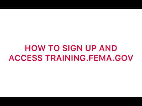 Training Fema Gov Tutorial