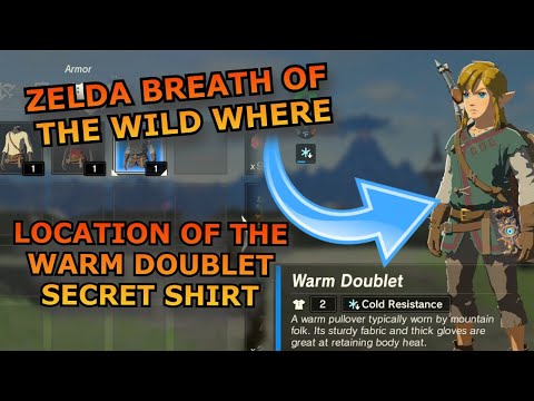 Zelda Breath of the Wild Secret Warm Doublet Shirt so you won't freeze anymore Great Plateau