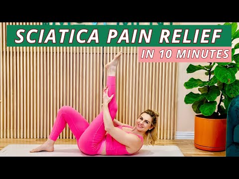 10-Min Sciatica Pain Relief Exercises | Pilates In Pajamas