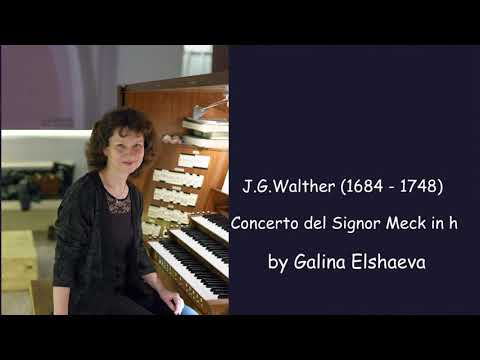 J.G.Walther,  Concerto del Signor Meck in h by Galina Elshaeva, organ