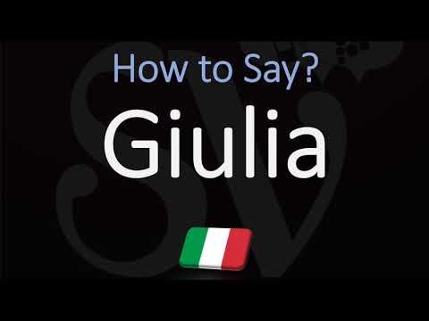Come si pronuncia Giulia? (CORRETTAMENTE)