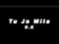 Tu Jo Mila Lyrics In Black Screen KK Bajrangi Bhaijaan WhatsApp Status
