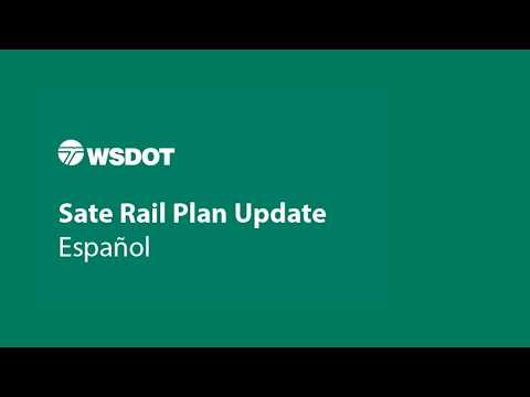 State Rail Plan preview in Spanish 