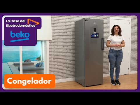 🧊 Beko B3RMFNE314XB | Congelador vertical 286L No Frost y diseño moderno