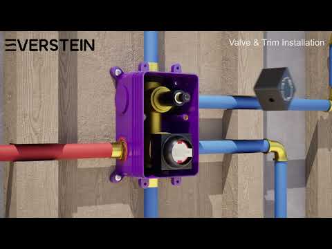 EVERSTEIN | SFS-1060-BK10 | Ultra-Thin Ceiling Showerhead Shower System Installation Guide Video