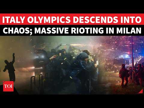 Total Mayhem In Italy: Massive Riots In Milan Against Winter Olympics, ICE Deployment | Watch
