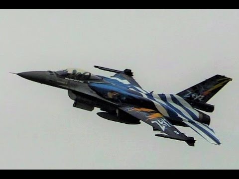 Team Zeus F-16 at RIAT - Super takeoff and stunning colour scheme!