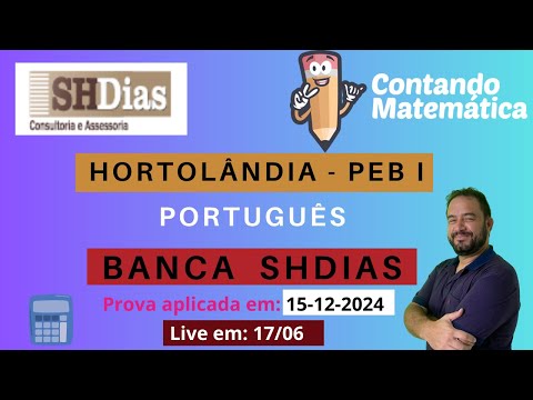 Prova HORTOLÂNDIA | Português - Banca SHDIAS – Gabarito e Resolução
