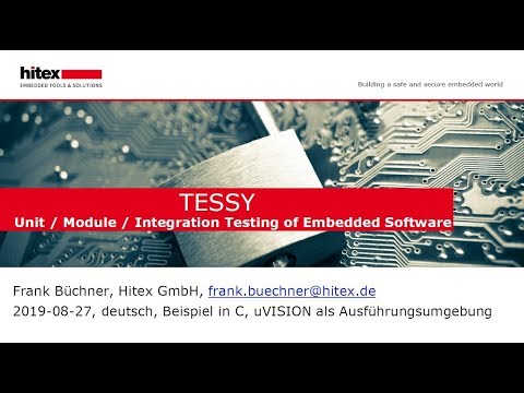 Hitex Webinar Einfuehrung Unit Testing mit TESSY