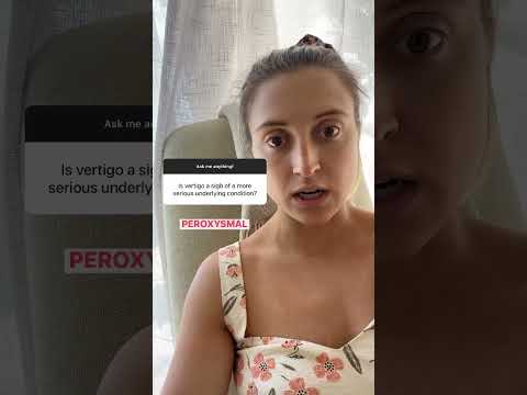 Is vertigo a sign of a more serious underlying condition? | The Vertigo Doctor