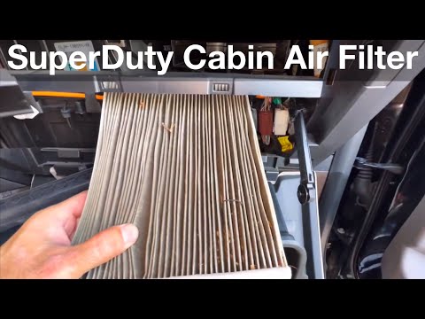 2019-2022 Ford F250 Super duty How to locate and replace Cabin Air Filter / F350 2018