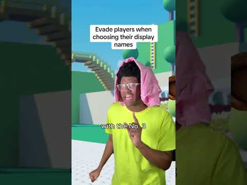 Evade players when choosing their display names on Roblox