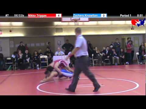 NYAC 55 KG / 121.25 lbs: Nikko Triggas vs. Zachery Knowlton