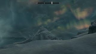 Skyrim: Battle with Alduin on the Throat of the World