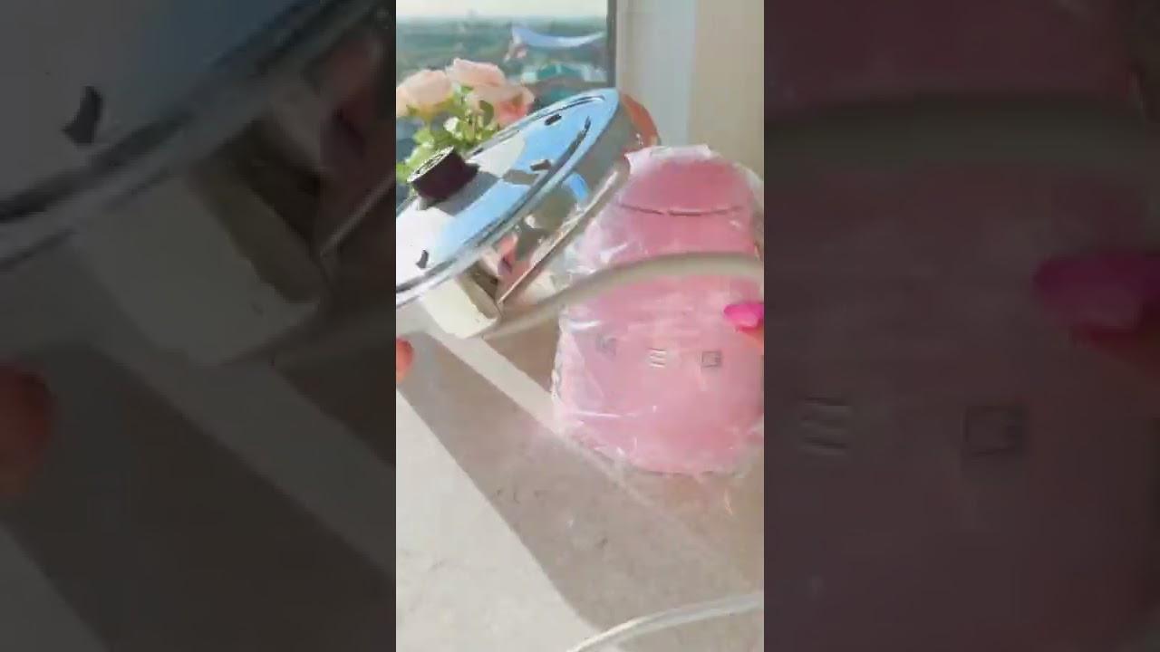 Jookstogo ASMR Pink Smeg Electric Kettle #shorts