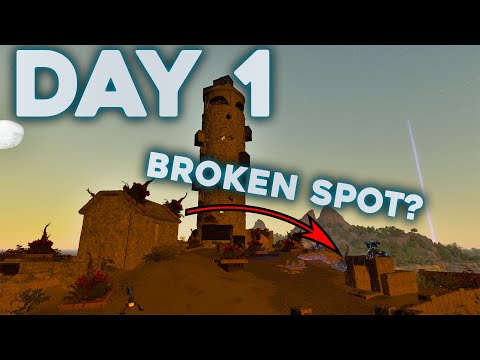 Claiming a BROKEN Cave on NEW Ragnarok DAY 1 ASA! Ark Survival Ascended!