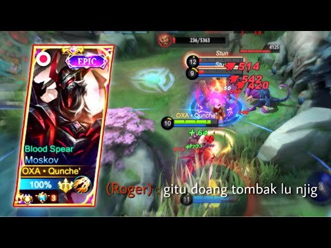 GAMEPLAY MOSKOV GOLD LANE SAKIT PARAH !! BUILD MOSKOV TERSAKIT TERGILA 2022 - MLBB