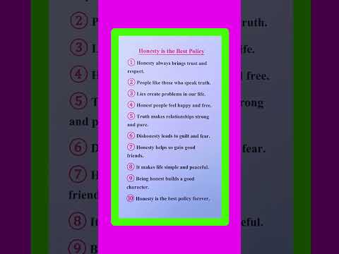 Essay On Honesty is the Best Policy || Honesty is the Best Policy Essay in English