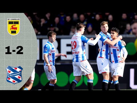 SC Cambuur vs SC Heerenveen (1-2), van Ewijk Goal Result..