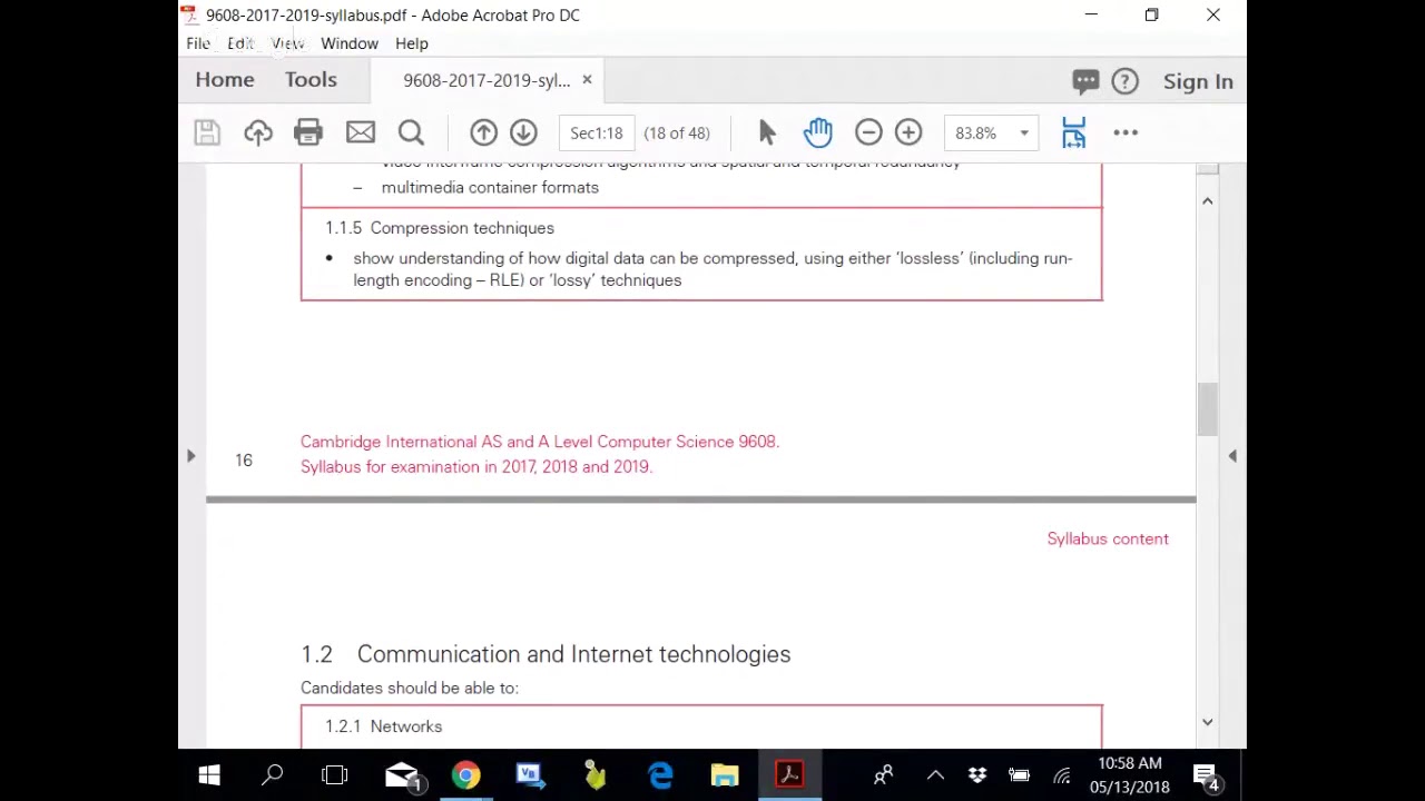 A Level Paper 1 Compression Tech
