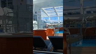 Hanging out at the pool Ovation Of The Seas cruise 🛳