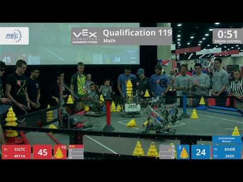 2018 VRC Math Q119 - 5327C 4911A vs 8349E 343X - 84 to 44
