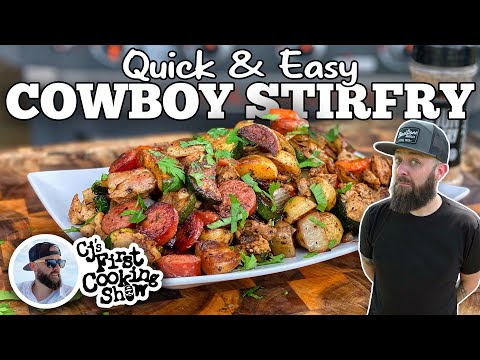 Quick & Easy Cowboy Stir Fry on the Blackstone Griddle