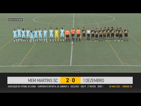 Mem Martins (2-0) 1º Dezembro [SUB19 J28]
