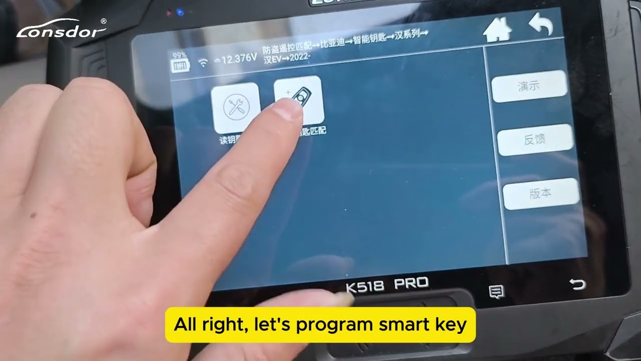 K518PRO Add Smart Key for 2024 BYD Han EV