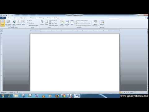 Microsoft Office Word 2010 Working with Multiple Documents