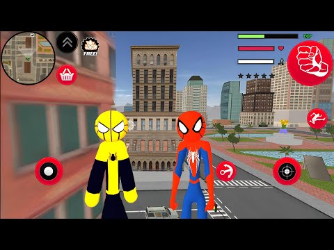 Mafia Spiderman-Stickman Rope Hero new update #8 - Android Gameplay