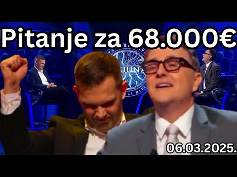NAJBOLJI Natjecatelj Kviza Tko Želi Biti Milijunaš (ožujak 2025.)