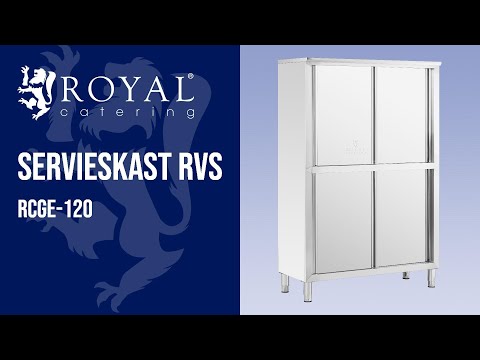 Video - Servieskast RVS - 120 cm